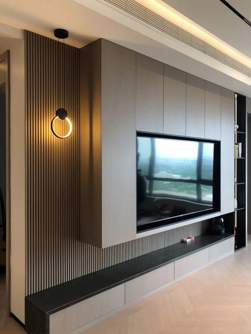 Asymmetric vertical cabinet TV wall001 Asymmetric vertical cabinet TV wall001